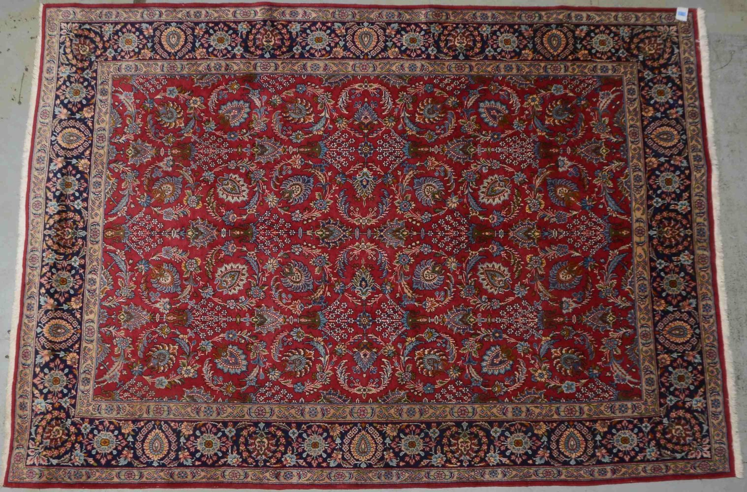Orientteppich, mittelfeine Knüpfung, floral durchgemustert, legefertig
