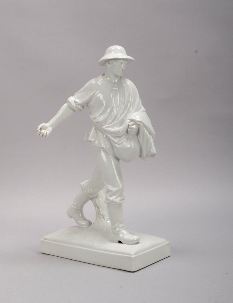 Fraureuth Kunstabtlg., Porzellanfigur, 'Sämann', Entwurf: Fritz, M.H., gemarkt