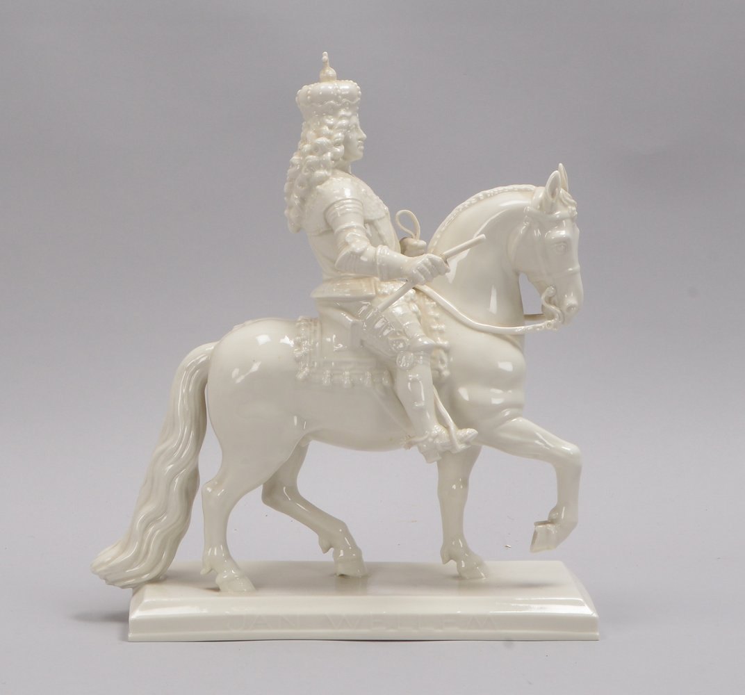 Nymphenburg, Ddf. Weißporzellanfigur, 'Kurfürst Wilh. v.d. Pfalz', Modellnr. '833/8'