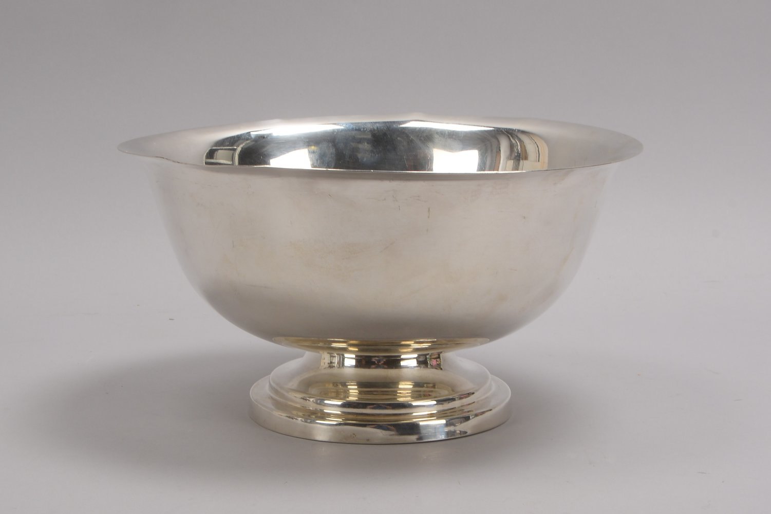 Große Fußschale (Mexiko), 925 Silber (mehrfach punz.); Höhe 16 cm, Ø 29,5 cm