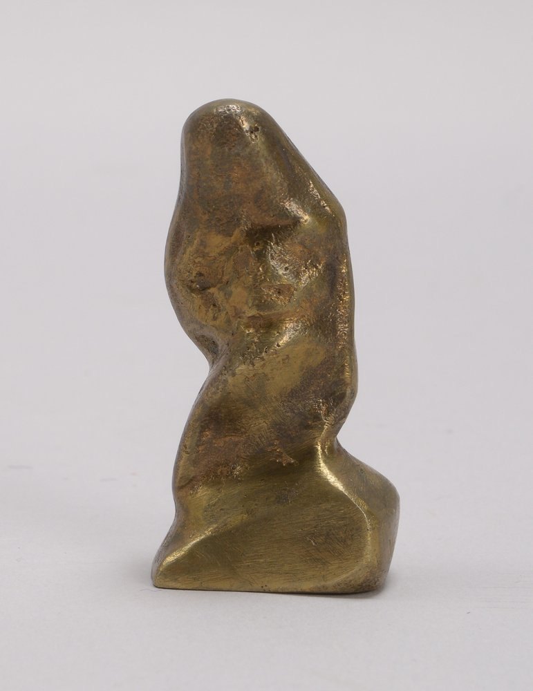 Hagemann, Gustav (zugeschrieben): Bronzefigur, 'Abstraktion', unsign,; Höhe 6,8 cm