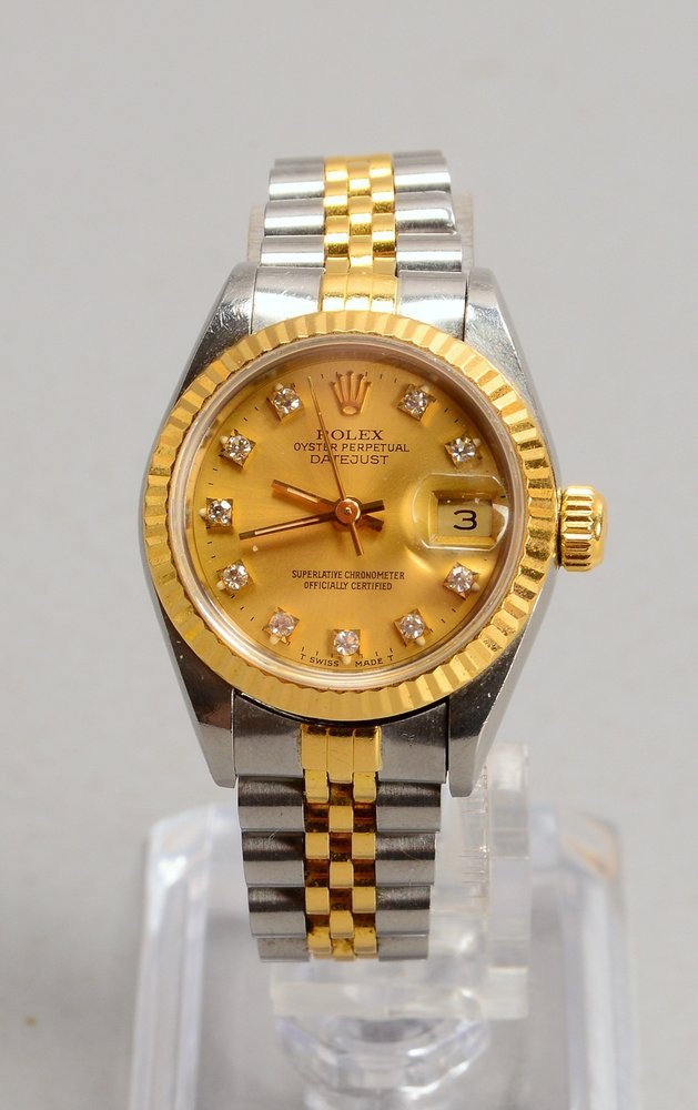 DAU Rolex Oyster 'Perpet. Datejust', Automatik, Stahl-/Goldgehäuse - läuft an