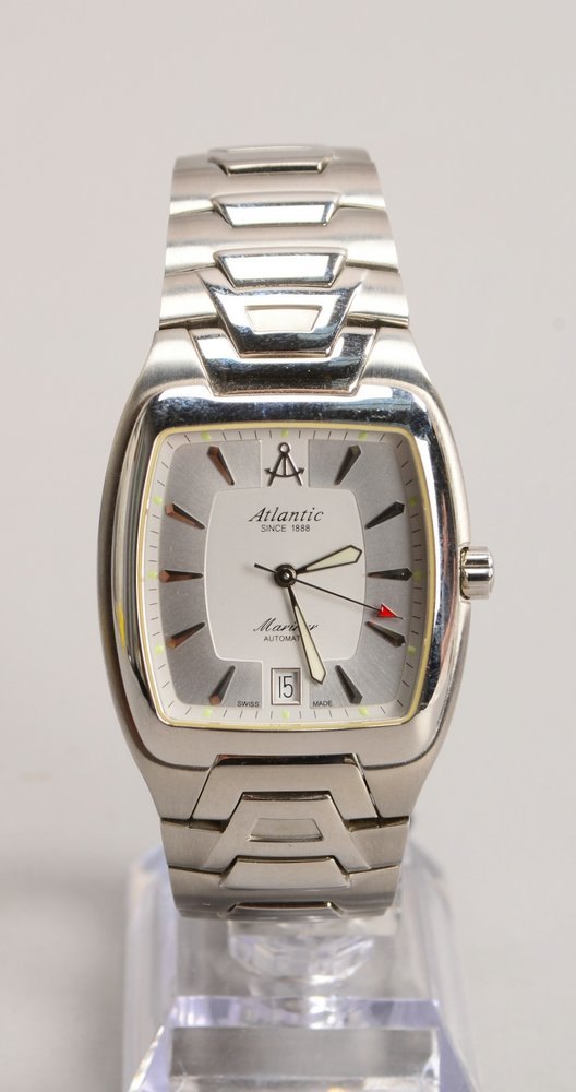 HAU Atlantic 'Mariner', Edelstahl-Gehäuse/Armband, Automatik - läuft an