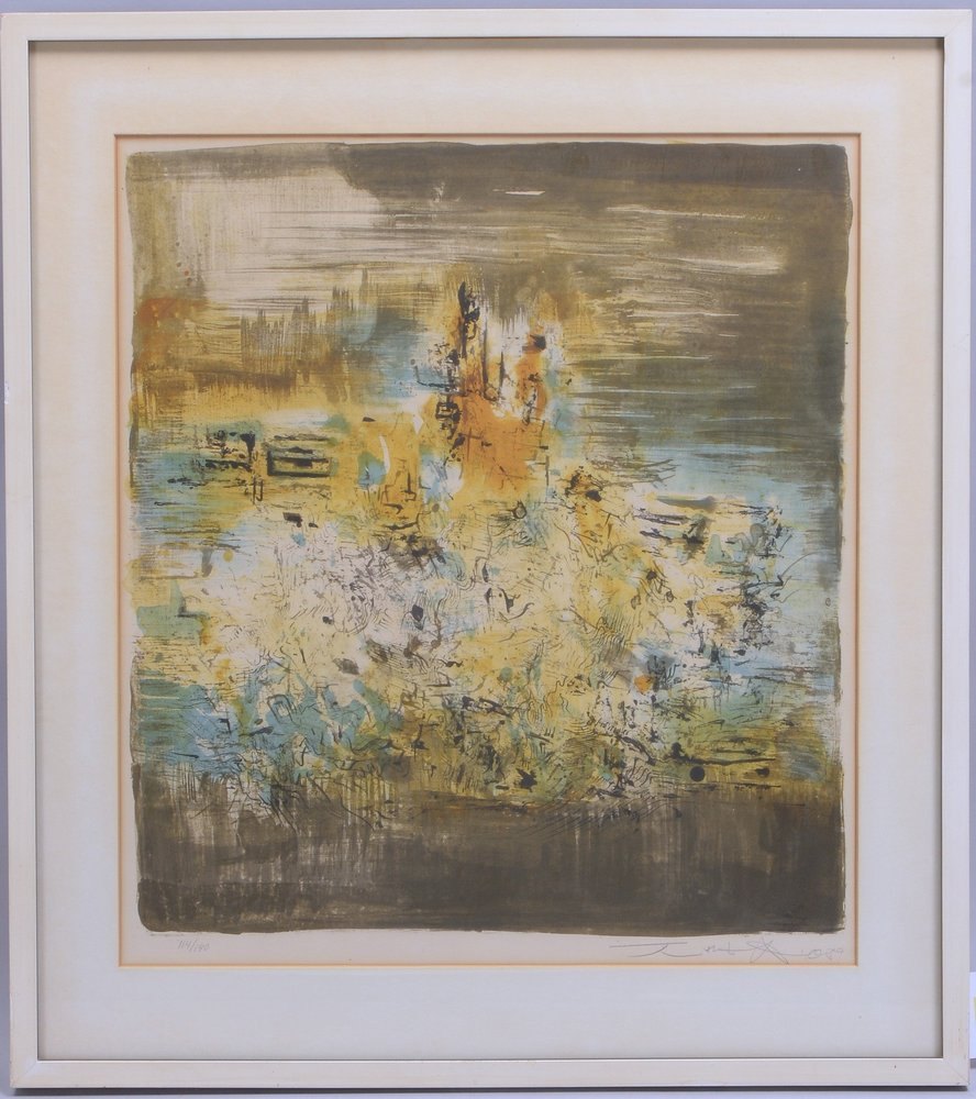 Wou-Ki, Zao, Farblithografie/Velin, '114/140', unten re. bleisigniert und dat.