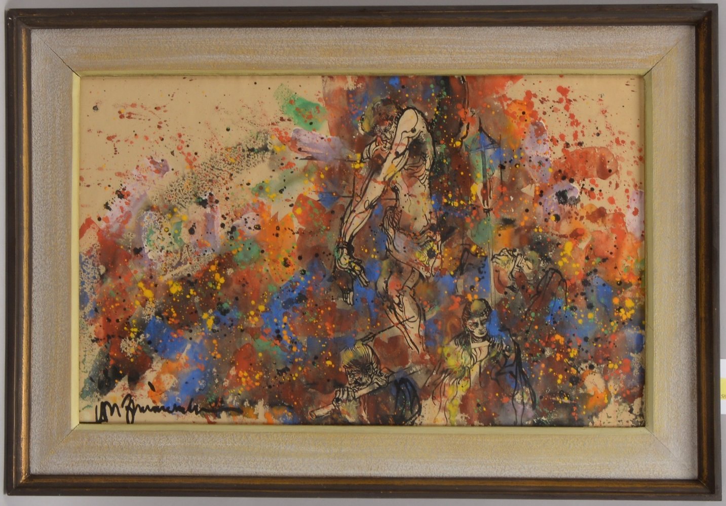 Zimmermann, Mac, 'Absalom', Zeichnung/aquarelliert, unten li. sign.