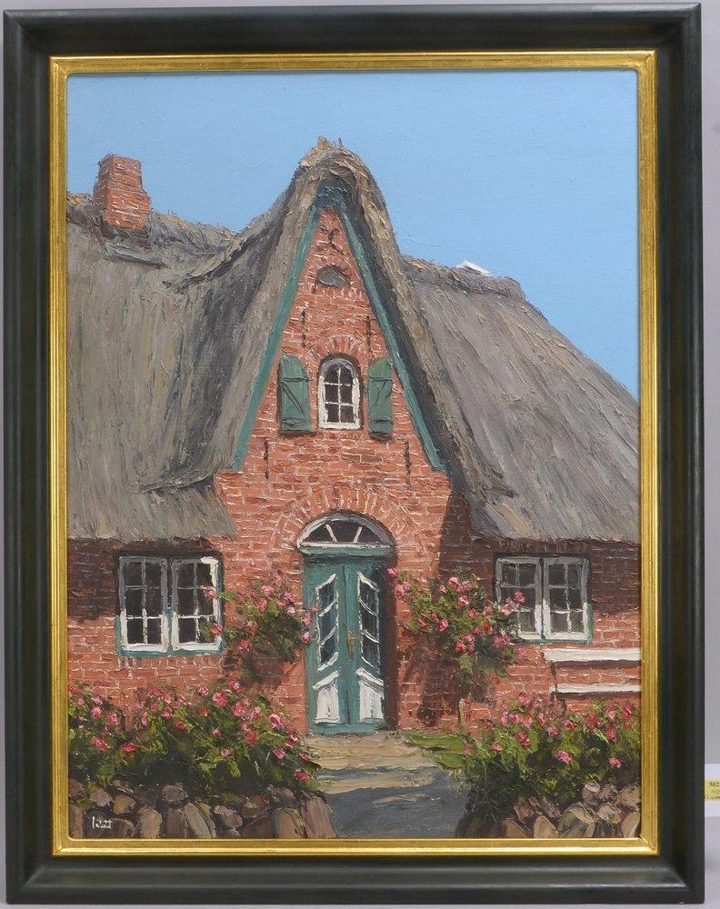 Witt, Peter, 'Keitumer Friesenhaus' - Originaltitel, Öl/Lw, unten li. signiert