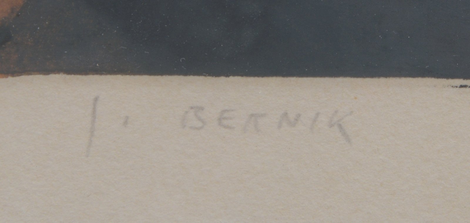 Bernik, Janez, Farblithografie, hier: 'E.A.', im Druck sowie unten re. sign., dat.