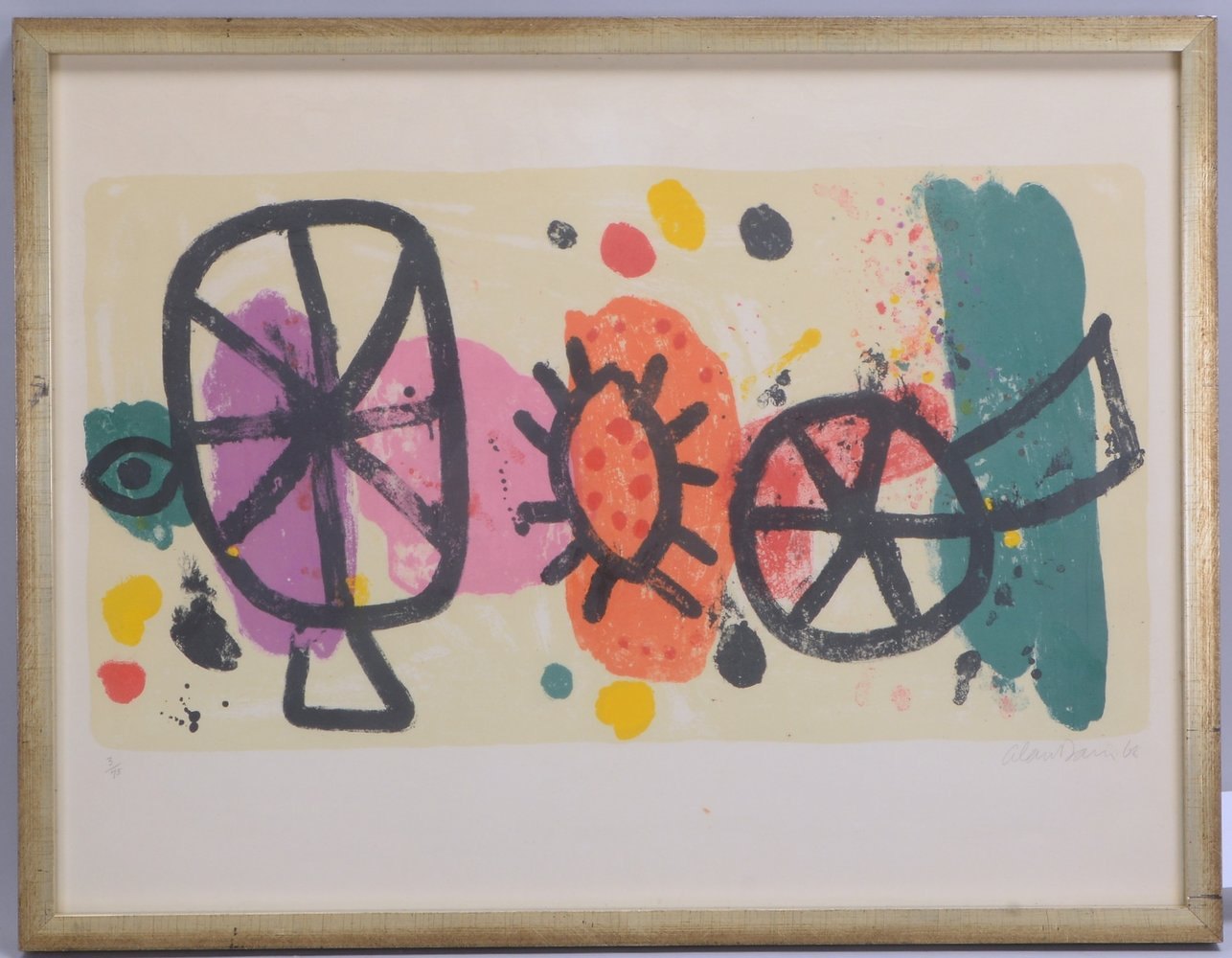 Davie, Alan, 'Italian Image', Lithografie, Auflage-Nr. '3/75', unten re. bleisigniert