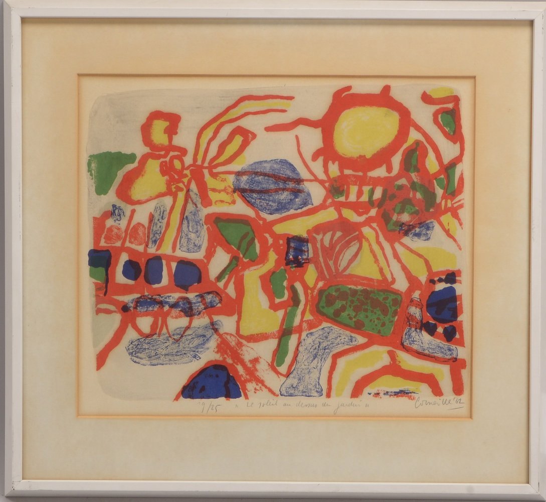 Corneille, 'Le Soleil au-dessus du Jardin', Farblithografie, Aufl. '19/25', bleisign./dat.