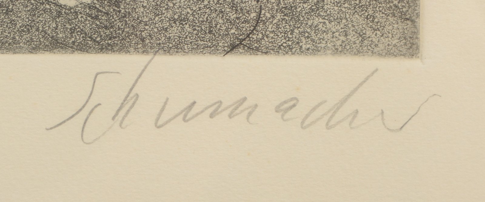 Schumacher, Emil, 'O.T.', Radierung, unten re. bleisign.; Maße 50,5 x 33,5 cm