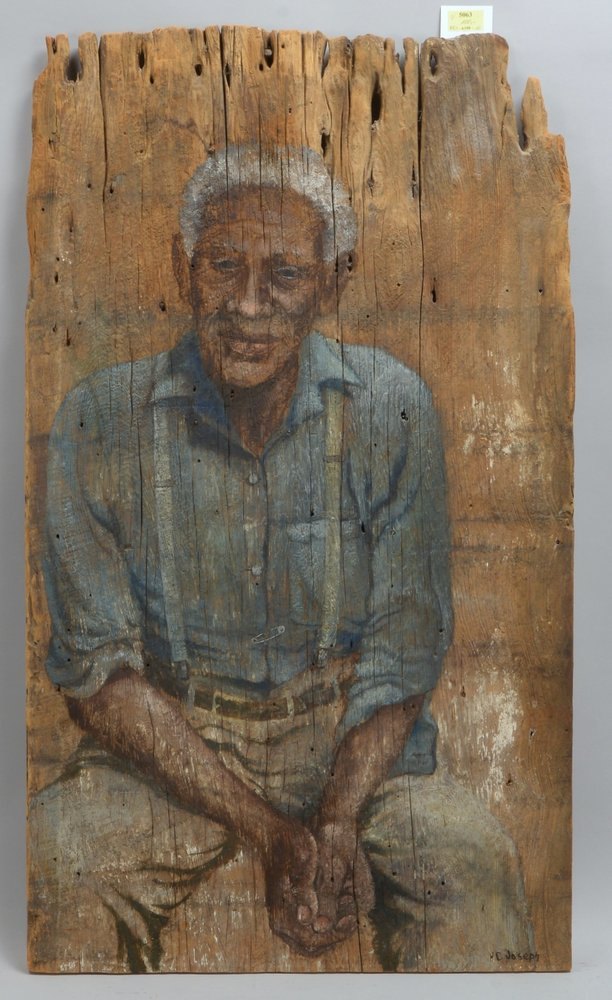 Joseph, W.C., 'Südstaaten-Mann', Öl/Holz, unten re. signiert; Maße 101 x 58,5 cm