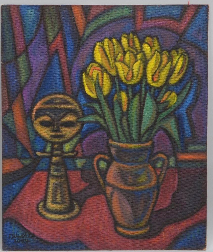 Schweitzer, Friedrich, 'Stillleben', Öl/Platte, unten li. signiert/dat. '2004'