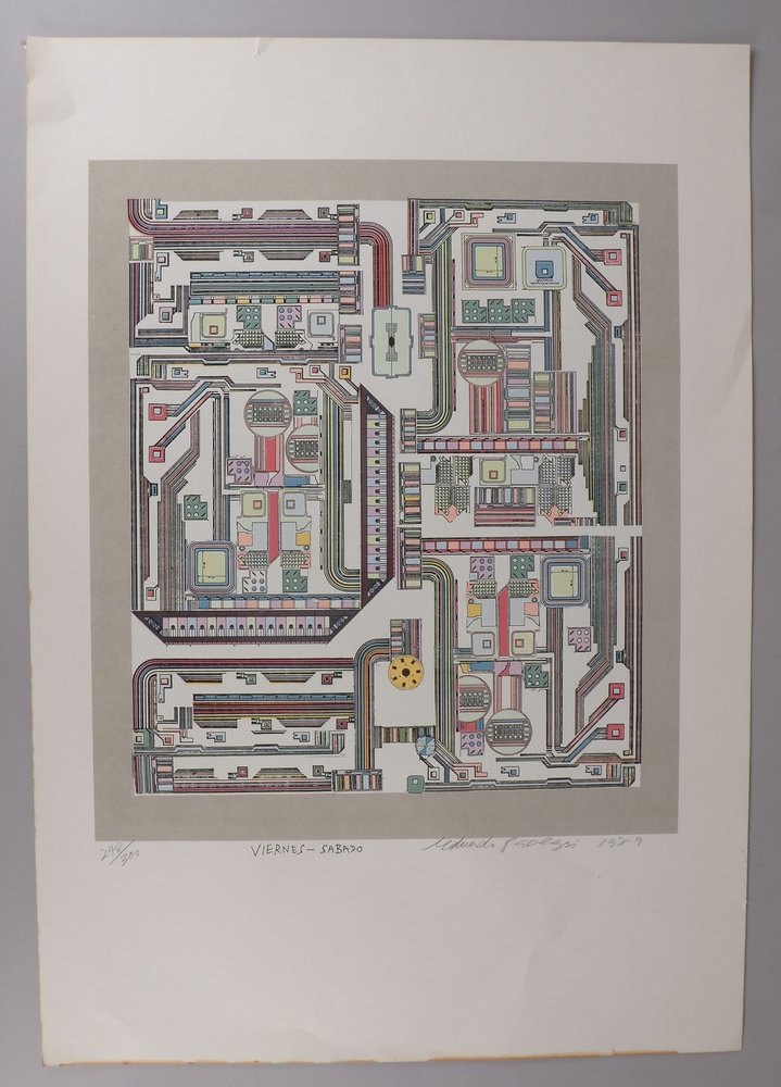 Paolozzi, Eduardo, Farbserigrafie (Ed. Griffelkunst), num. und sign./dat., ungerahmt