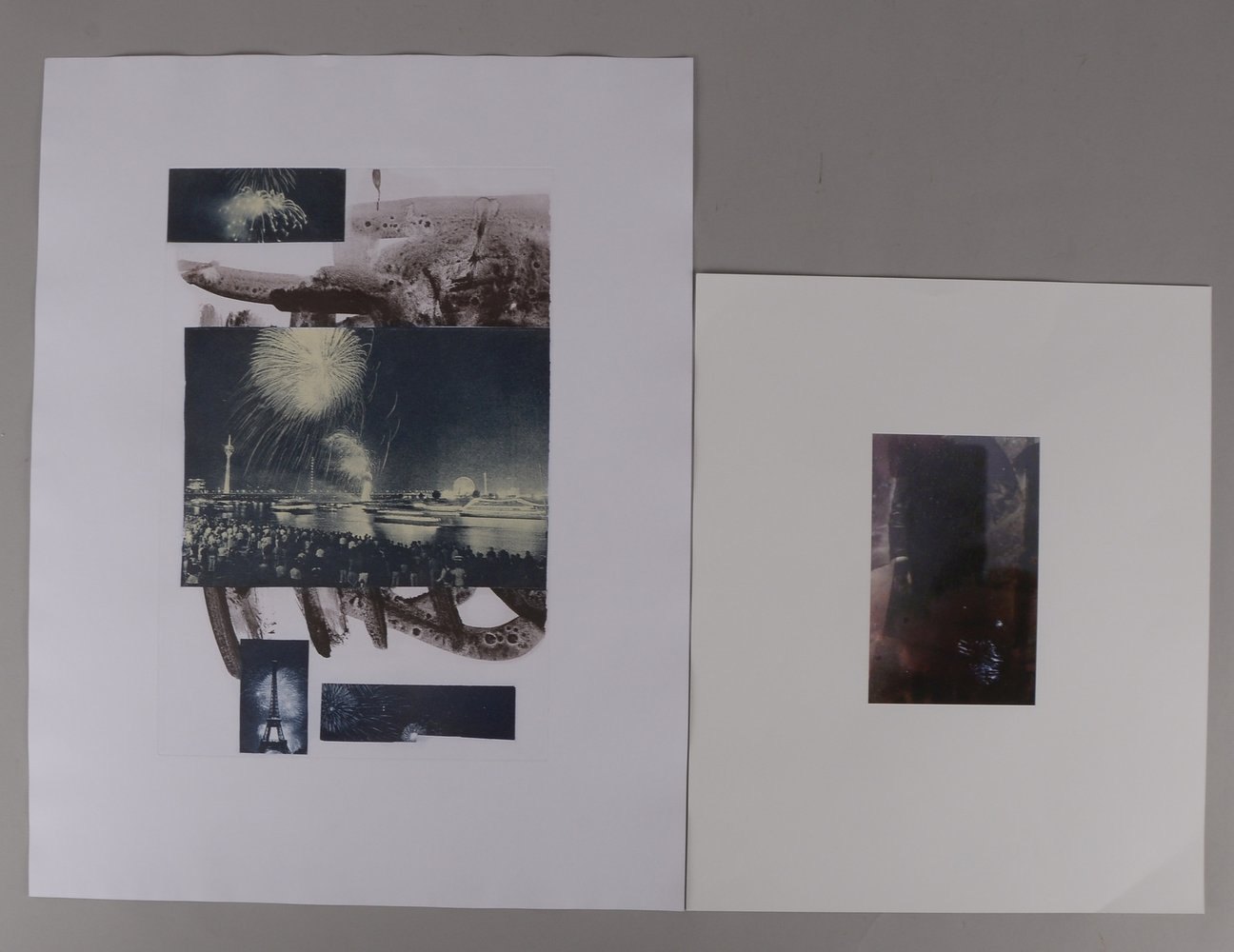 2 Grafiken (Ed. Griffelkunst), sign.: Einhoff, F., Inkjet-Print, und Wasmuth, C., Heliogr.