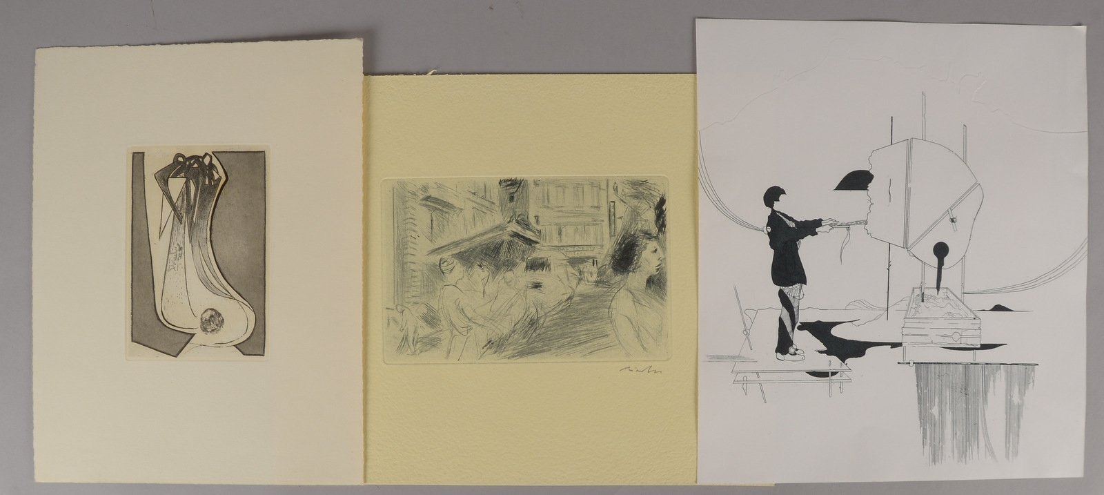 3 Rad. (Ed. Griffelkunst), sign., unger.: Gresko, G., Riester, R., und Wittenburg, L.