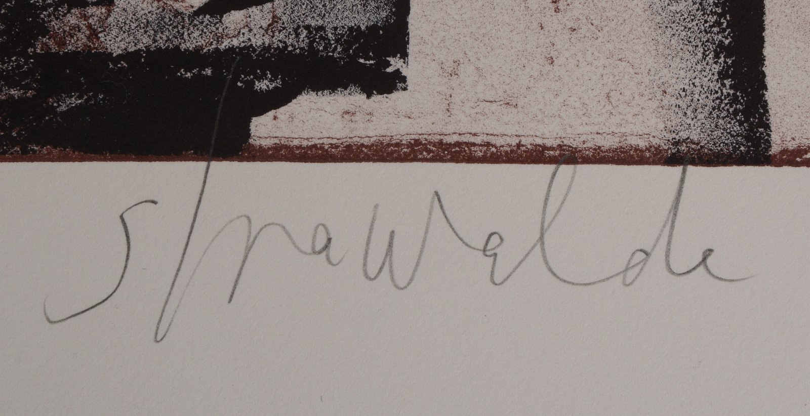 Strawalde, 3x Farblithografien, sign./ungerahmt: 'Vorort', 'Ausflug', 'Szene'