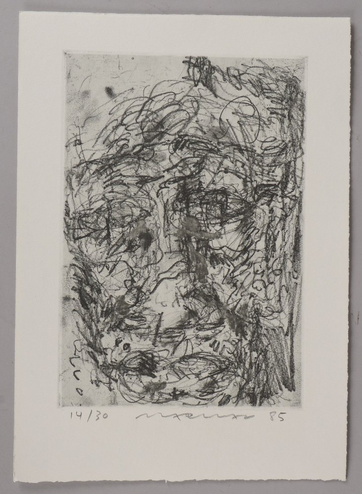 Kassab-Bachi, Marwan, 'Kopf', Radierung, Auflage-Nr. '14/30', sign./dat.