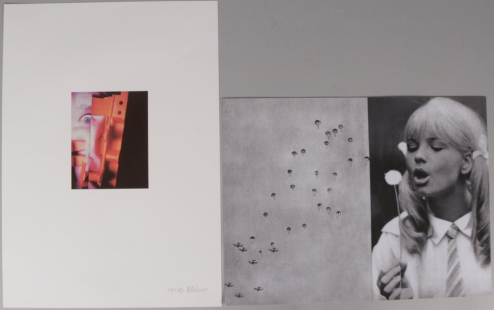 2 Grafiken (Ed. Griffelkunst): Piller, P., Inkjet-Print; und Blume, A & B., Farboffset