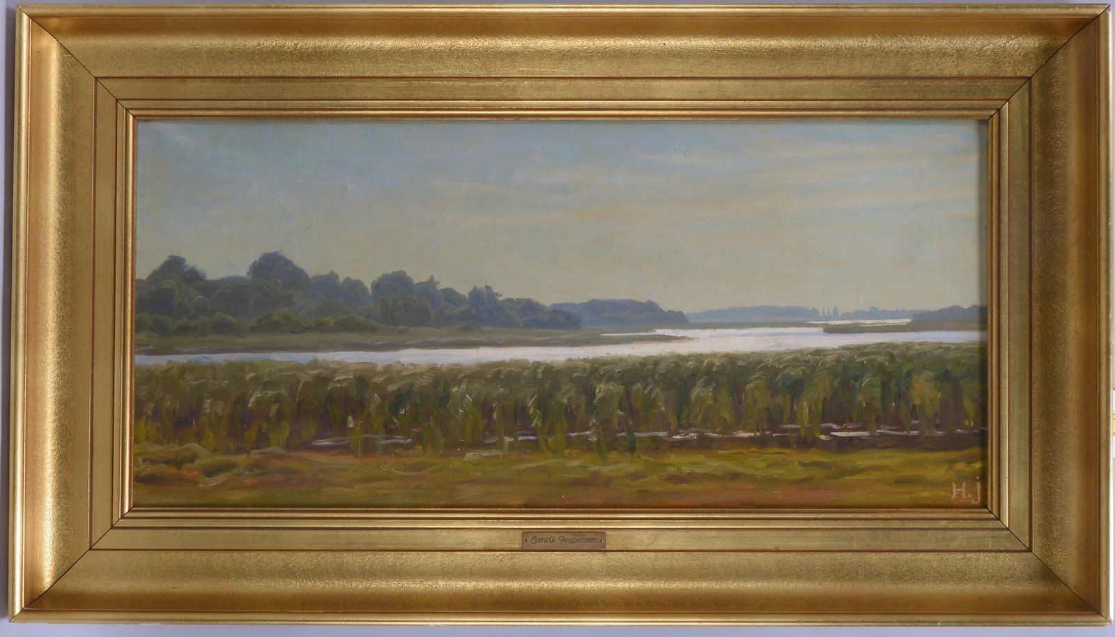 Jespersen, Henrik, 'Dän. Seenlandschaft', Öl/Lw, unten re. monogrammiert