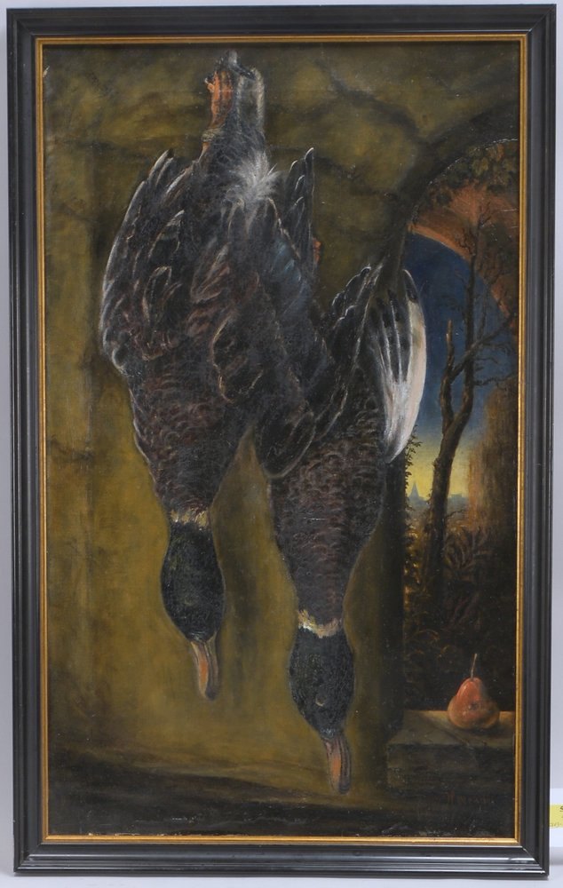 Wengel, Julius, 'Stillleben mit Jagdbeute', Öl/Lw, unten rechts signiert
