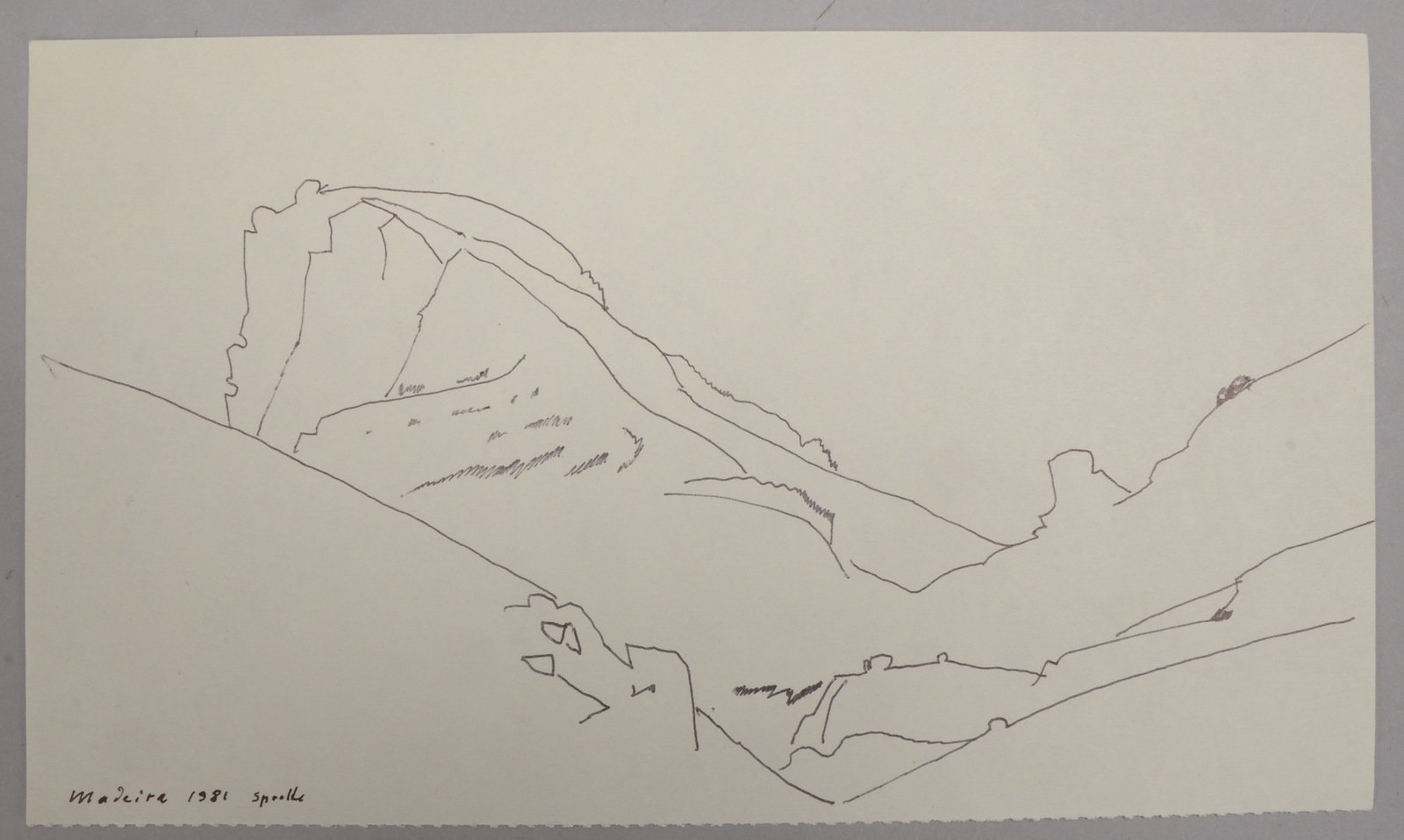 Sprotte, Siegward, 'Madeira - Kampen/Sylt', Faserstift/Papier, sign./dat. '1981'