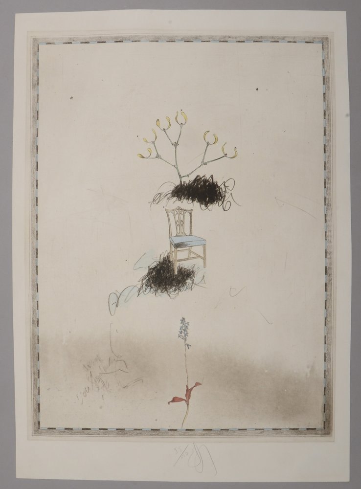 Saff, Donald (*1937 Brooklyn/NY), Farbradierung, Auflage: 150 Exemplare, handsign.; Maße 70 x 49,5 c