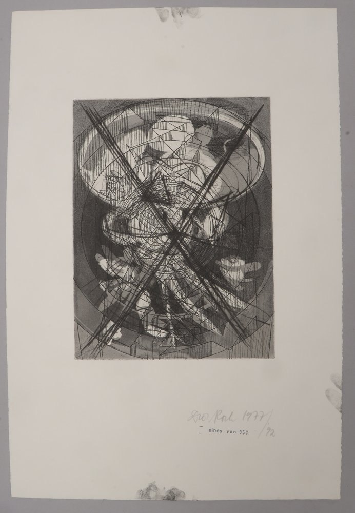 Roth, Dieter (aka Diter Rot), 'Komposition, III', Radierung (1977 - 1992), handsign.