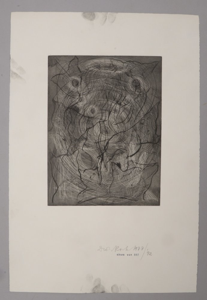 Roth, Dieter (aka Diter Rot), 'Komposition, IV', Radierung (1977 - 1992), handsign.