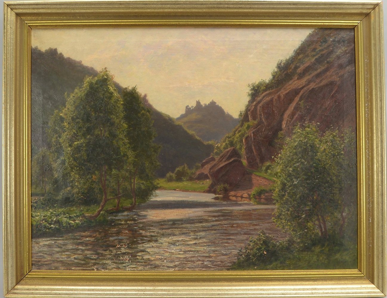 Degode, Wilhelm, 'Altenahr', Öl/Lw, unten re. sign.; Rahmenmaße 78 x 100 cm