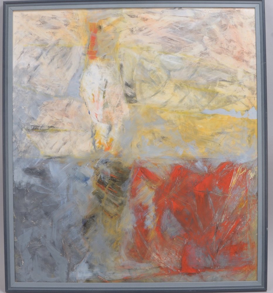 Gemälde, 'Vorwärts', Öl/Lw, unten re./verso sign.; Rahmenmaße 96 x 85 cm