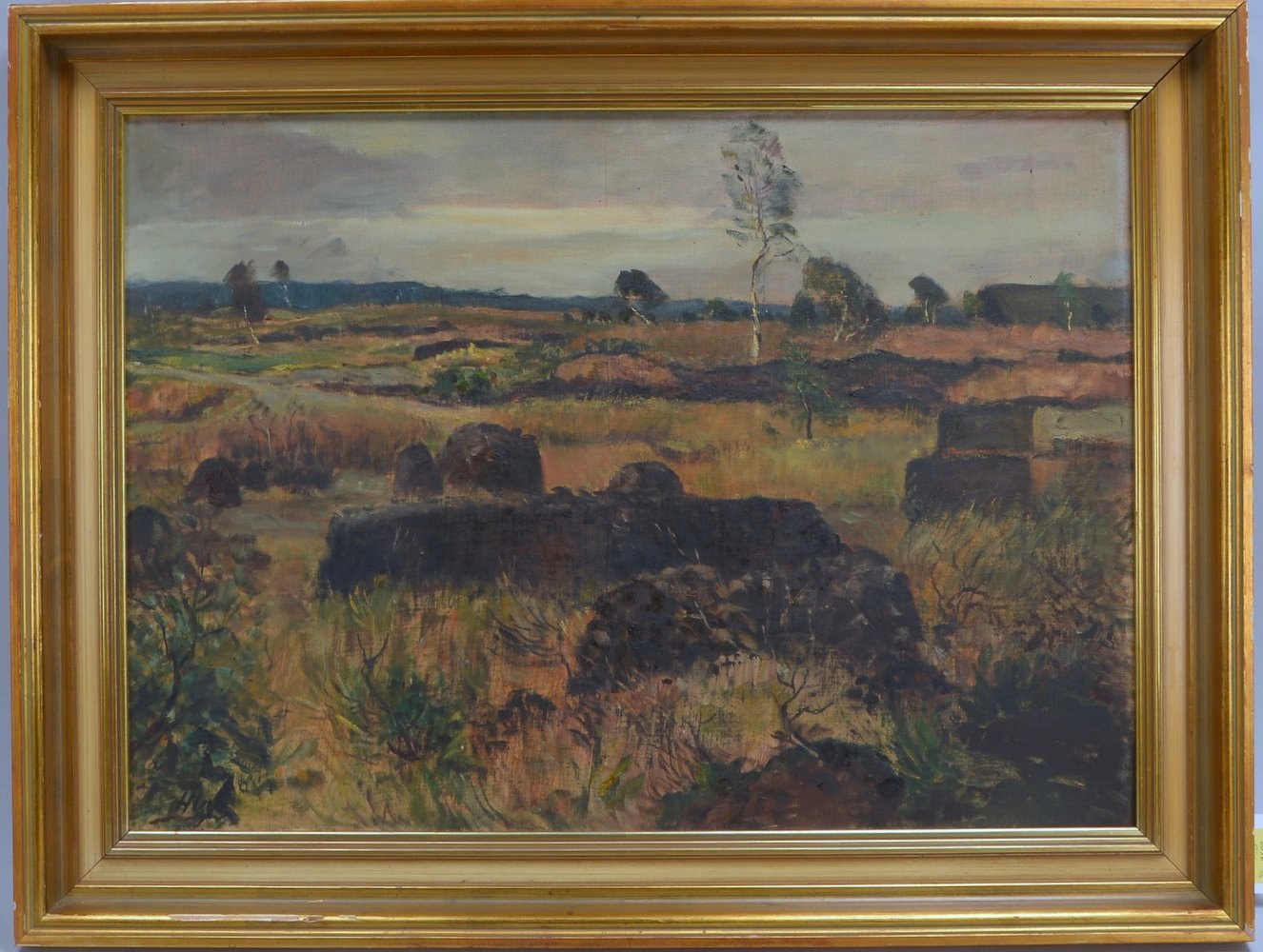 Huys, Bernhard (1895 - 1973), 'Moor in Vechta', Öl auf Hf/gerahmt, unten li. sign.
