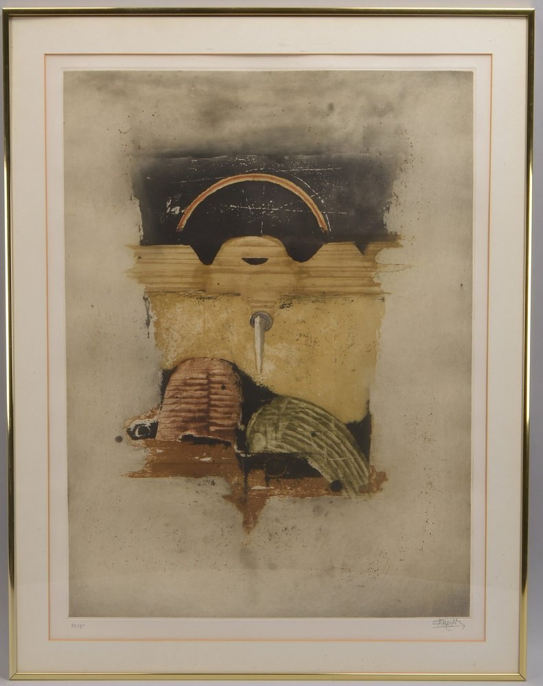 Friedländer, Johnny (1912 - 1992), 'Farbkomposition', Farblithografie, Auflage-Nr. '89/95', signiert