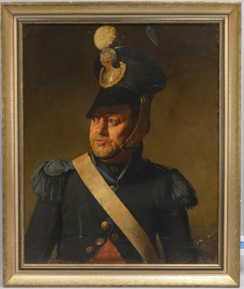 Wagner, Erdmann, 'Portrait eines Münchner Stadtsoldaten', Öl/Lw, auf Hf