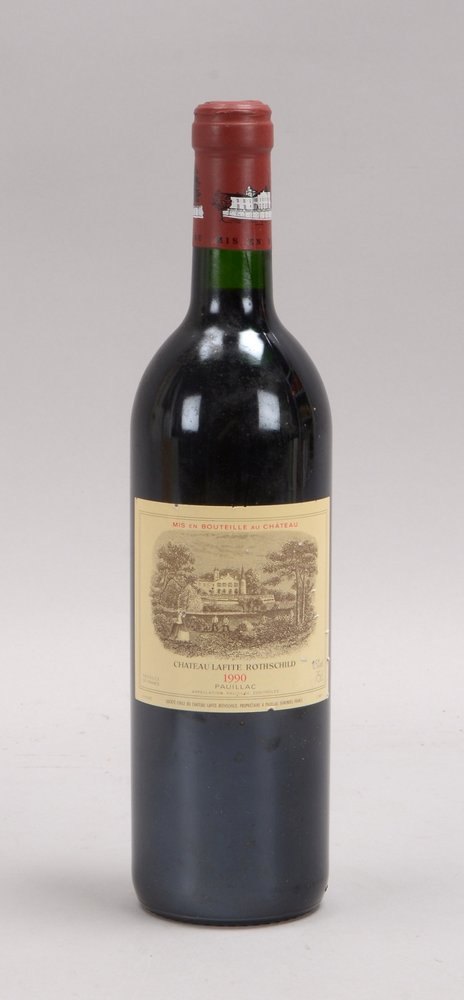 Sammler-Rotwein, 'Château Lafite Rothschild', 1990, 0,75 l, guter Füllstand