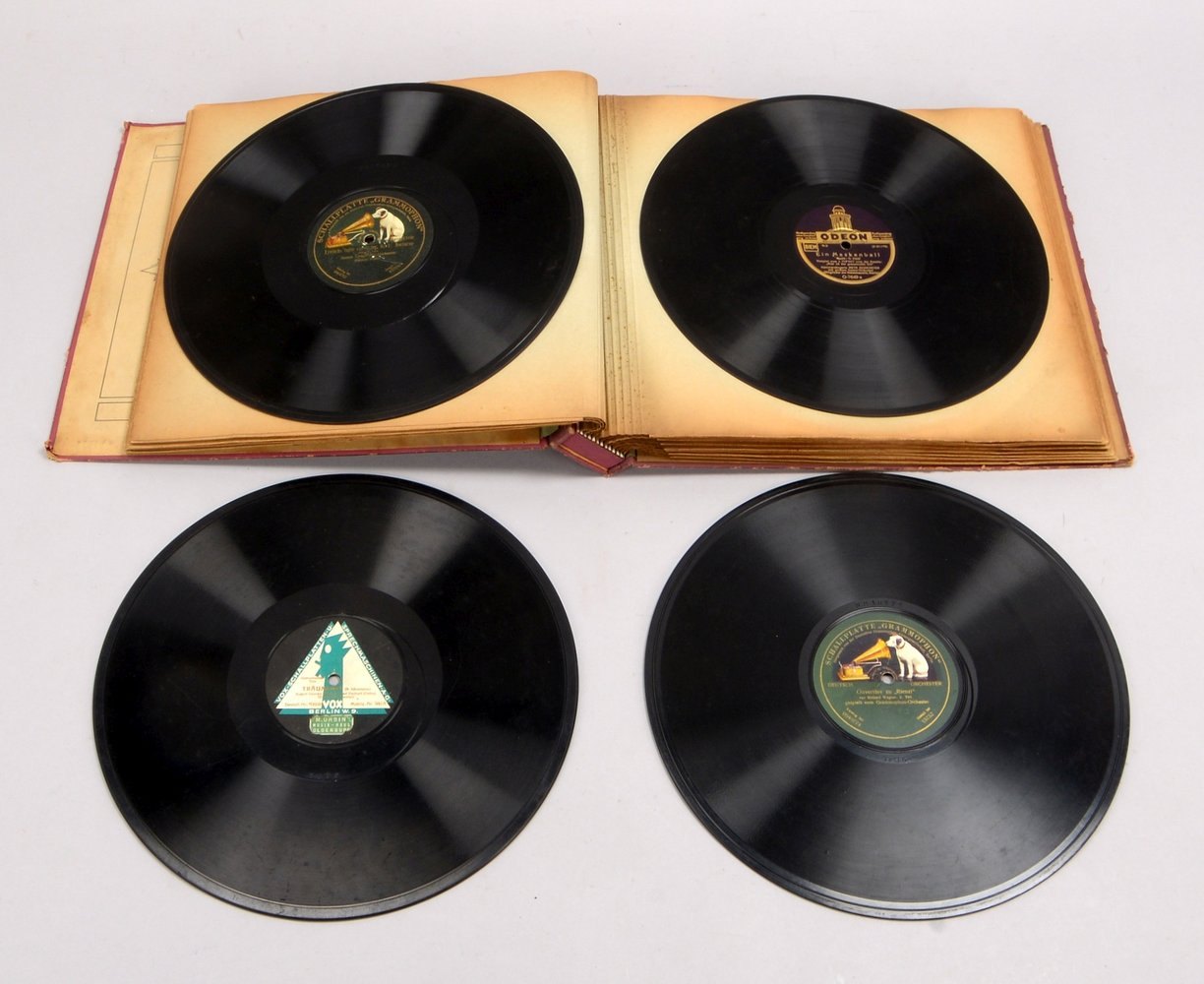 Schellackplatten für Grammofon (Klassik/Verschiedenes), 12 Stück