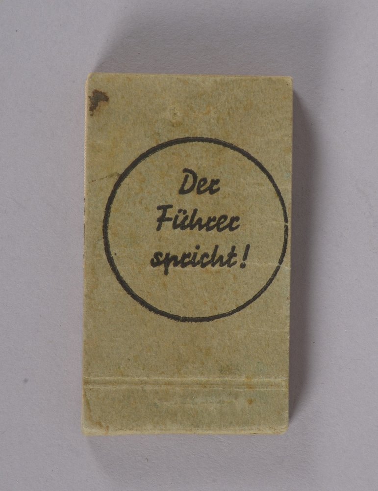 Sammler-Gimmick ('III. Reich'), Daumenkino, 'Der Führer spricht' - gut erh.