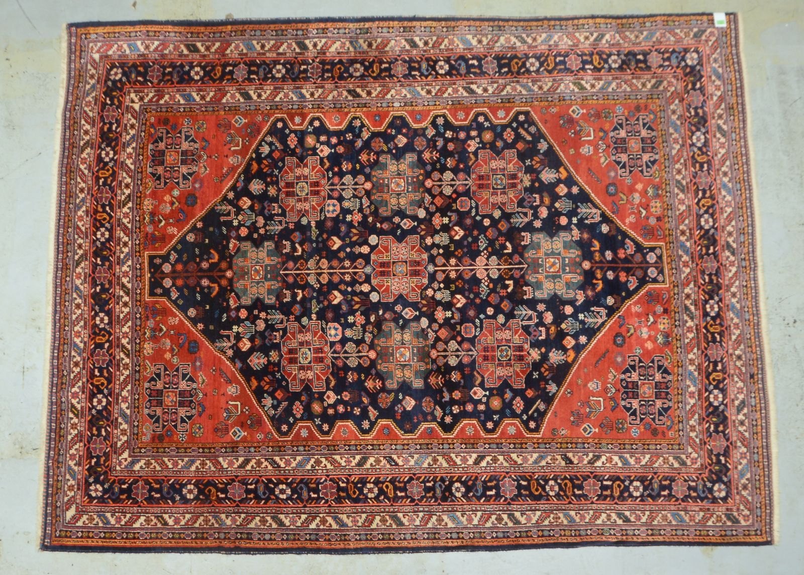 Gashgai, Wolle auf Wolle, mittelfeine Kn., ringsum komplett, gute Erhaltung