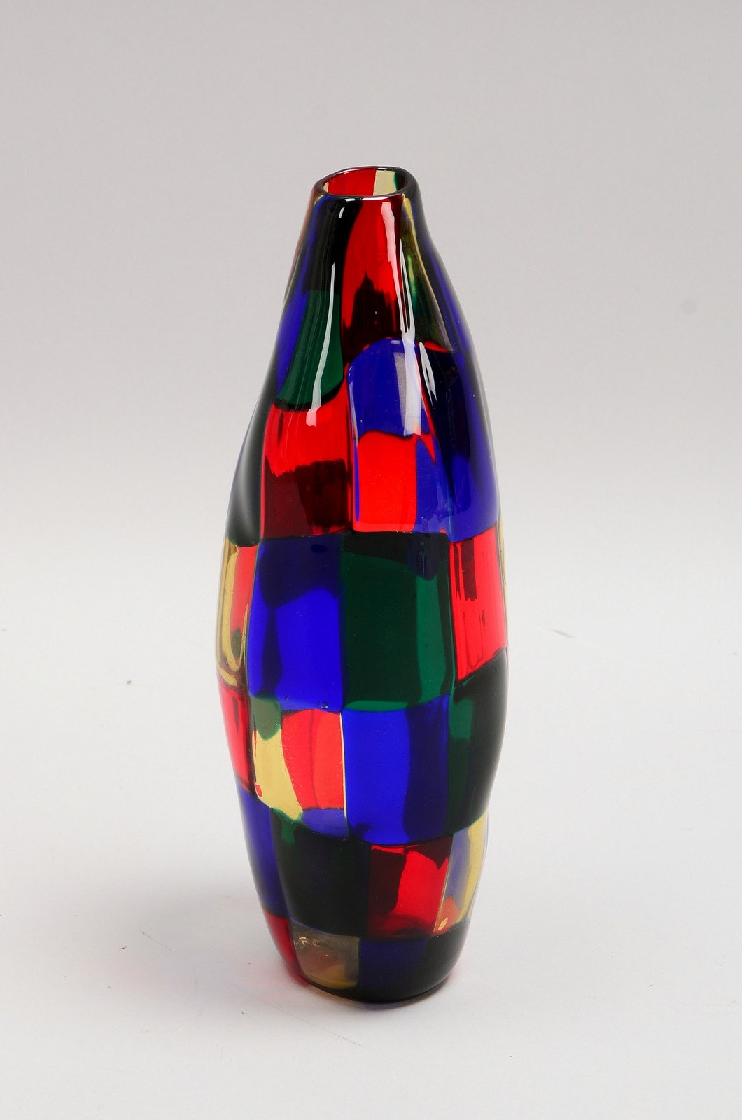 Fulvio Bianconi/Murano, Vase, 'Pezzato', in Tesseral-Technik, im Boden sign./dat. '1992'