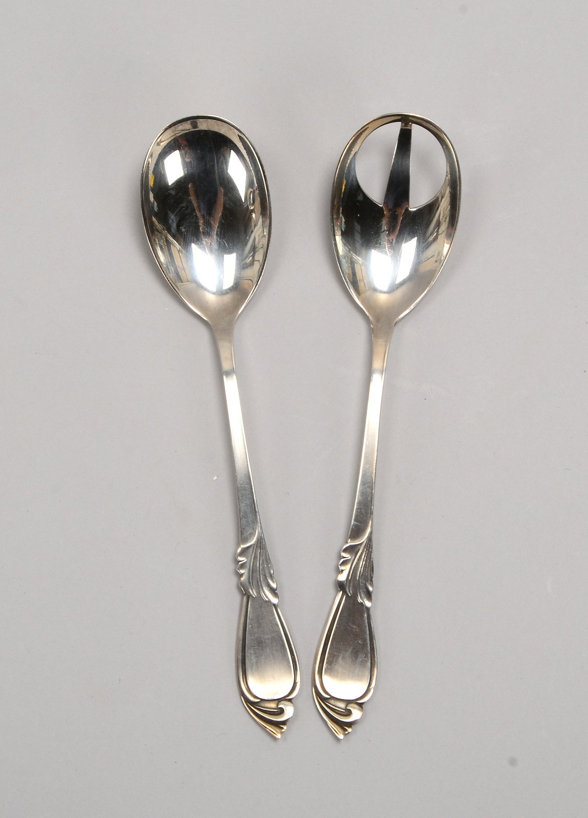 Fraget & Henneberg/Warschau, Salatbesteck, 800 Silber (mehrf. punz.), 2-tlg.