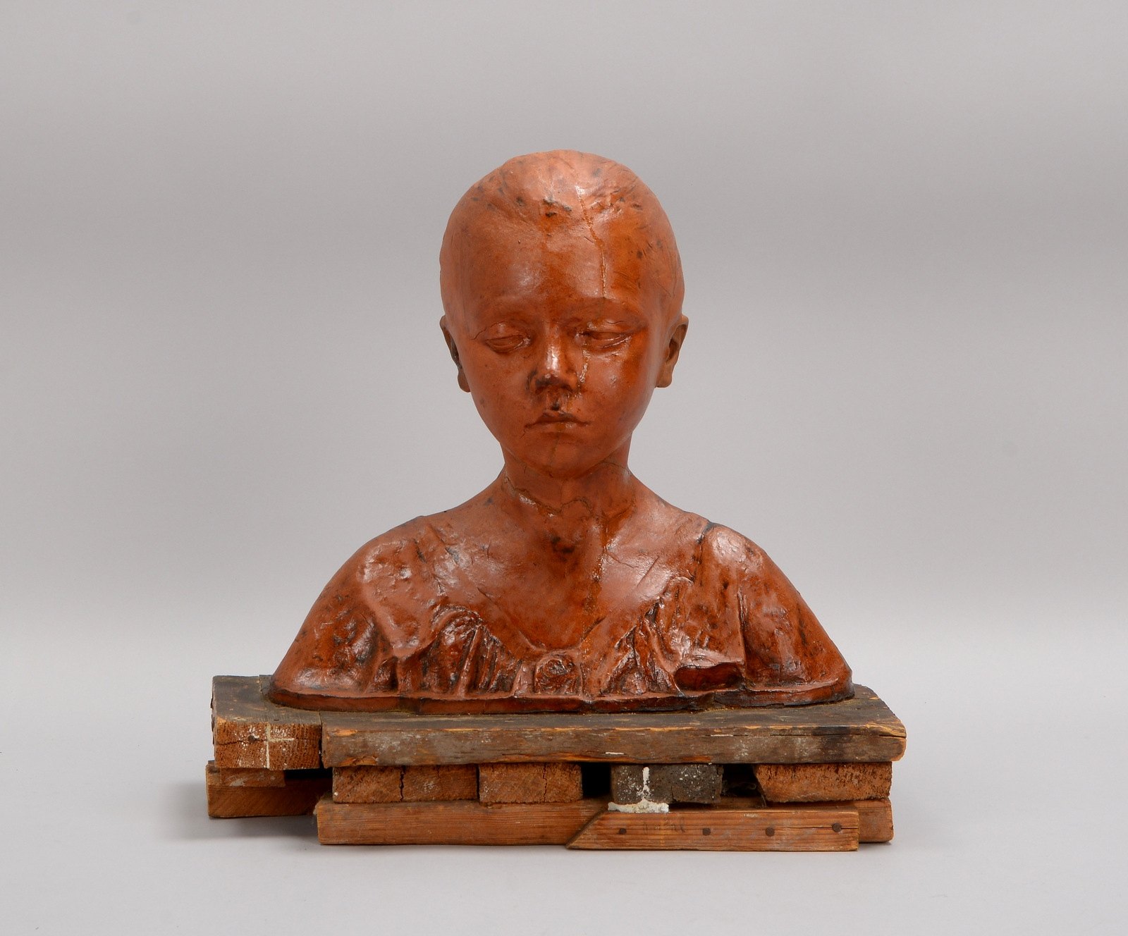 am Ende, Hans, 'Worpsweder Kind', orig. Hartwachs-Modell(!) von 1898 für Bronze-Büste