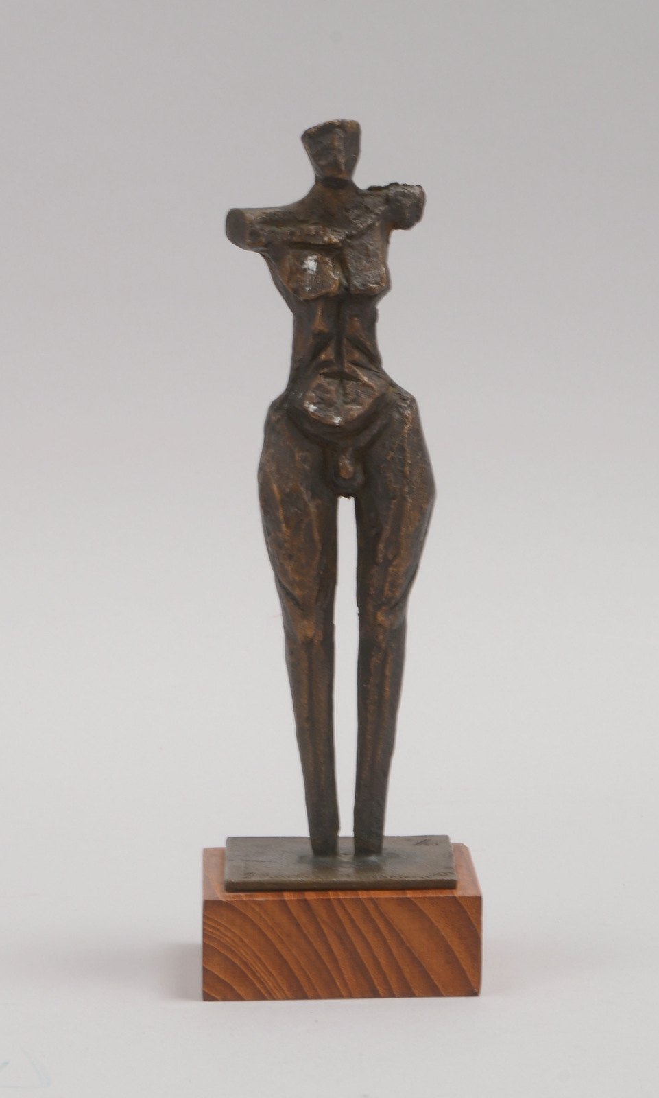 Bucher Schenker, Gianni, Bronze, 'Abstraktion', Aufl. '4/10', auf Holzplinthe