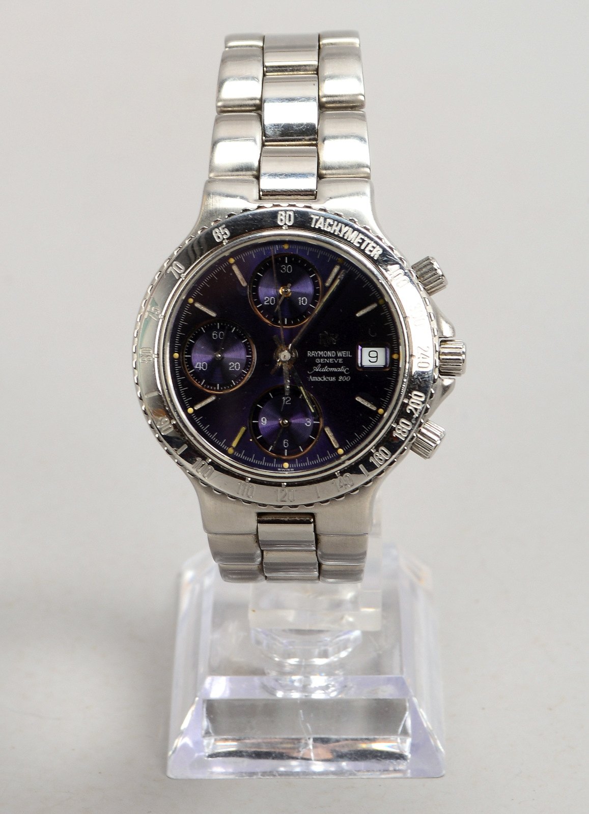 HAU Raymond Weil, 'Amadeus 200', Automatik, Stahl-Gehäuse/Armband - läuft an