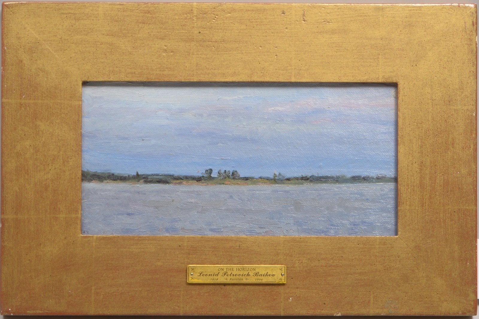 Baikov, Leonid Petrovich, 'On the Horizon', Öl auf Hartf., unsign., verso bez.