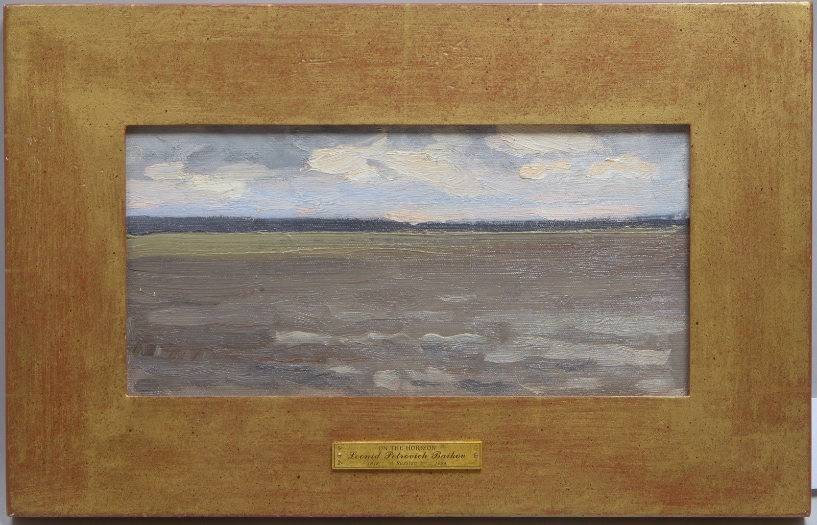Baikov, Leonid Petrovich, 'On the Horizon', Öl auf Hartf., unsign., verso bez.