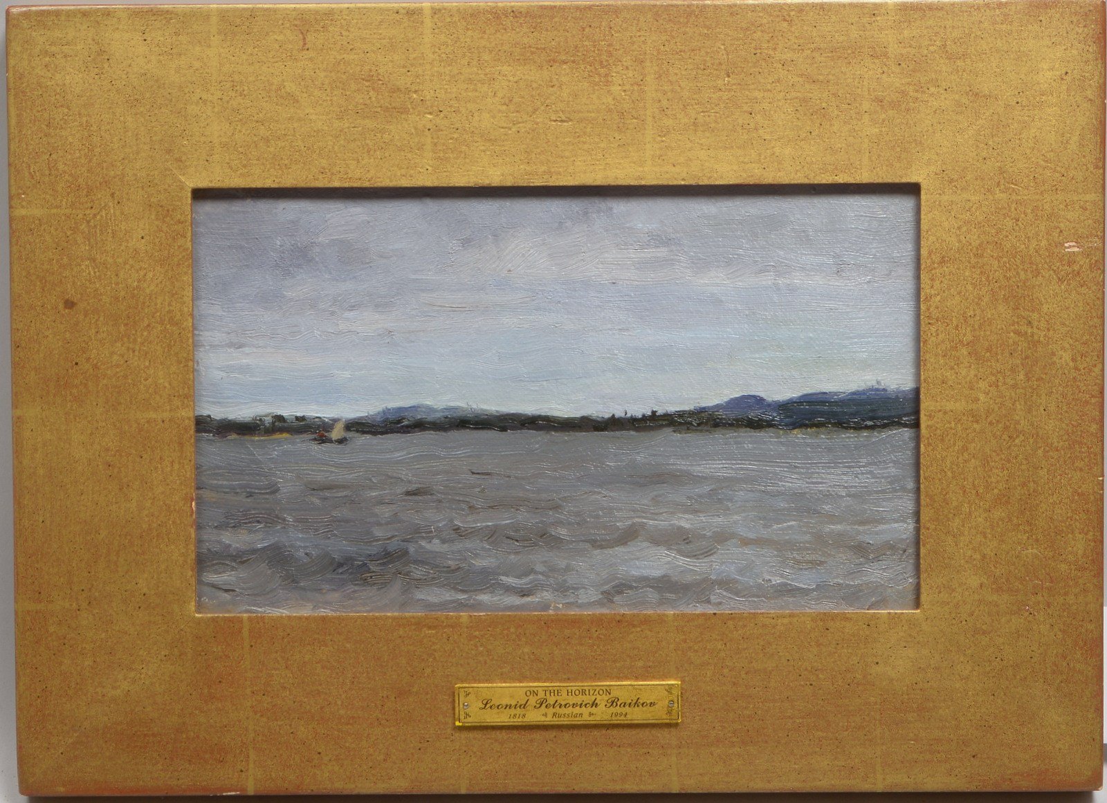 Baikov, Leonid Petrovich, 'On the Horizon', Öl auf Hartf., unsign., verso bez.