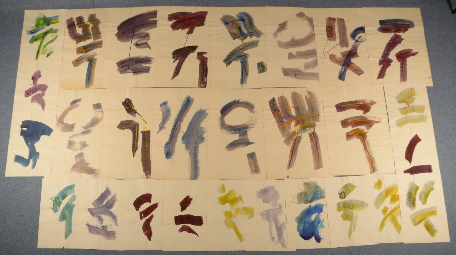 Monogrammist(?) GOEH(?), Konvolut Aquarelle, sign./monogr.(-?) 'GOEH OST', dat.
