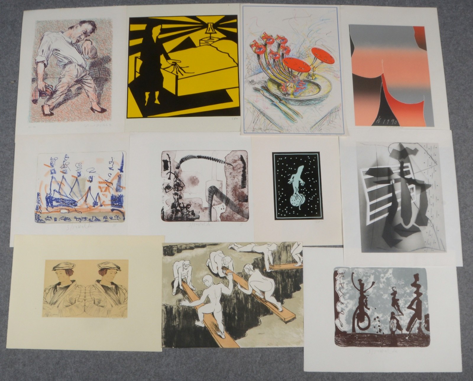 Kl. Grafiksammlung (Ed. Griffelkunst), versch. Techniken und Künstler, 11 Blätter