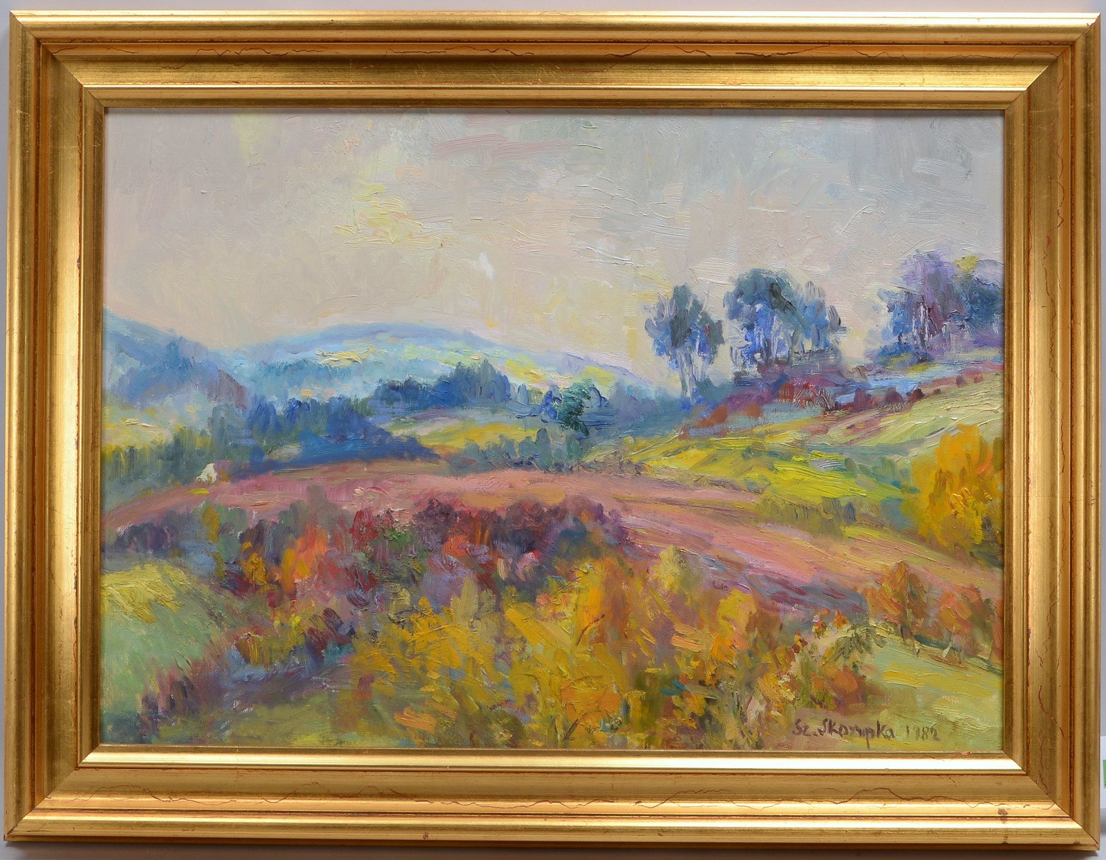 Skorupka, Szczepan, 'Weite Landschaft mit Blumenwiese', Öl/Lw, sign. und dat. '1976'