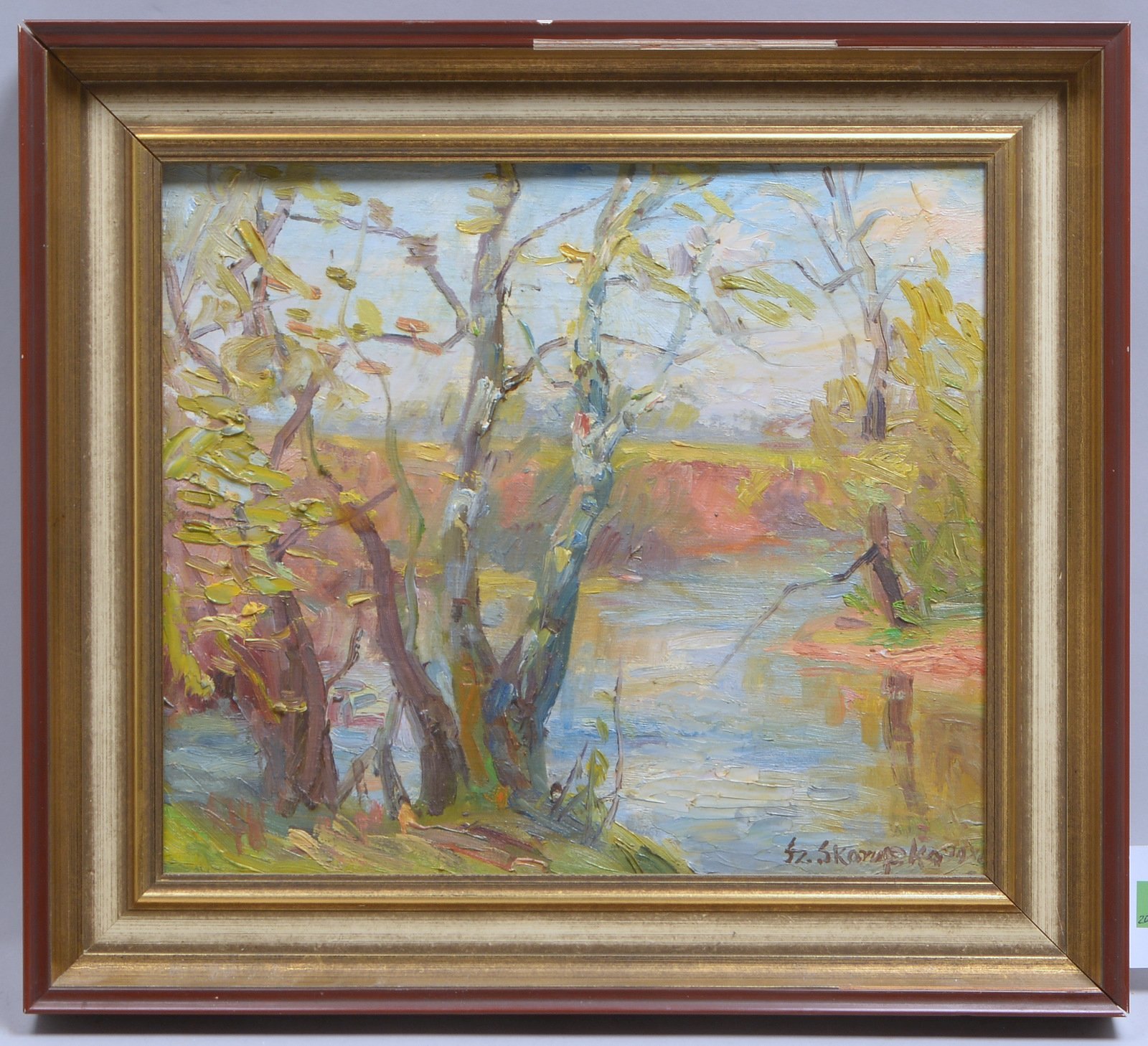Skorupka, Szczepan, 'Flusslauf', Öl/Lw, auf Platte gez., unten re. sign./dat. '1981'