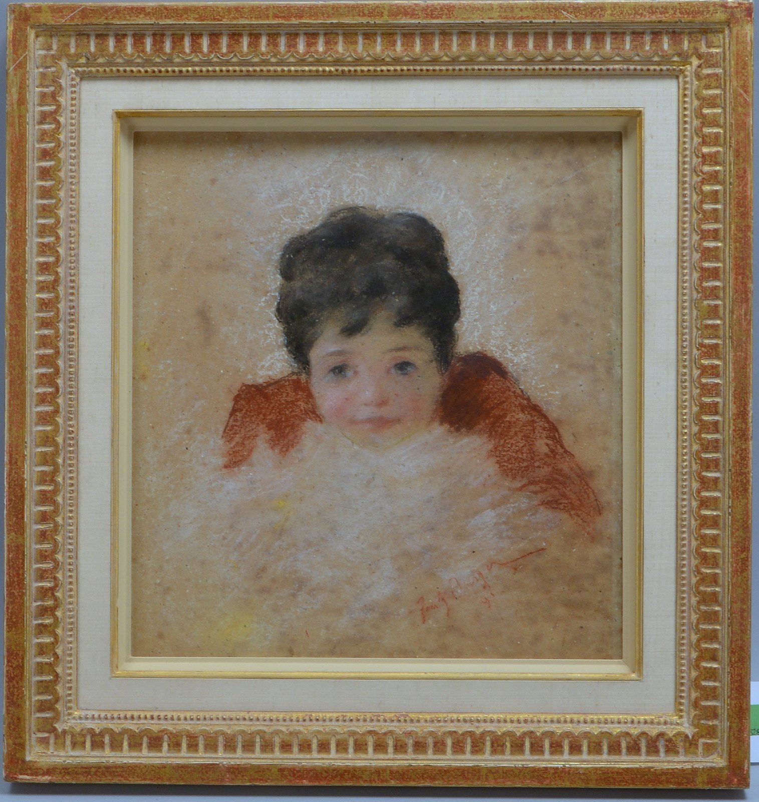 Kreidepastell, 'Mädchenbildnis', Pastell auf Pappe, unten re. sign./dat.